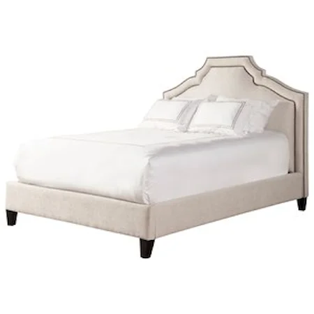 Transitional Queen Upholstered Bed
